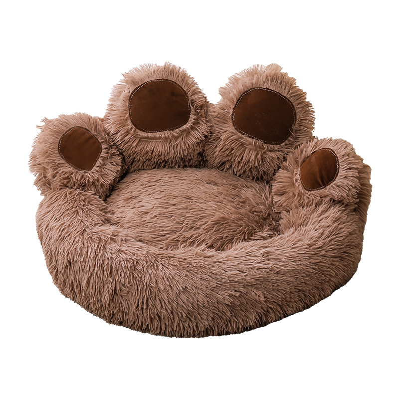 meew pb01 plush bear paw pet bed