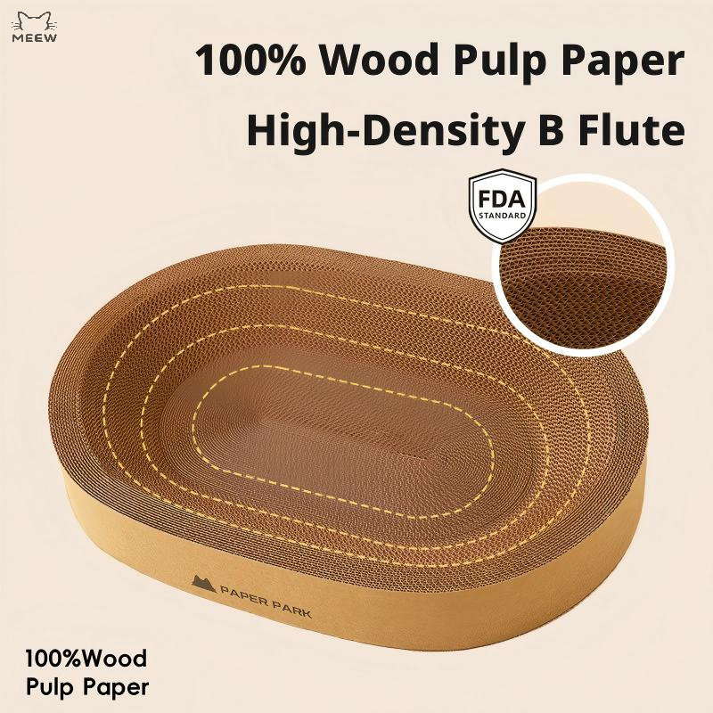 Wholesale Cute Large Oval Cat Scratching Board with Ergonomic Curved Design Carton Packed Cat Bed for Large Cats main 002 o1cn01vtcs8q1c9uyv5kqom !!979860039 0 cib