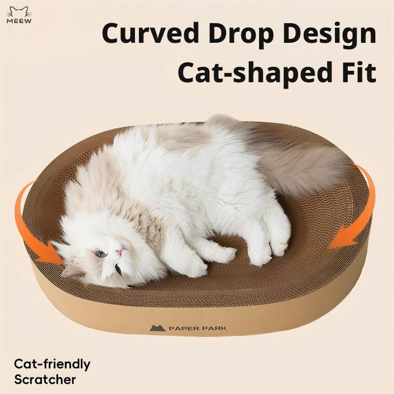 Wholesale Cute Large Oval Cat Scratching Board with Ergonomic Curved Design Carton Packed Cat Bed for Large Cats main 003 o1cn01rmi4xc1c9uyumjun1 !!979860039 0 cib