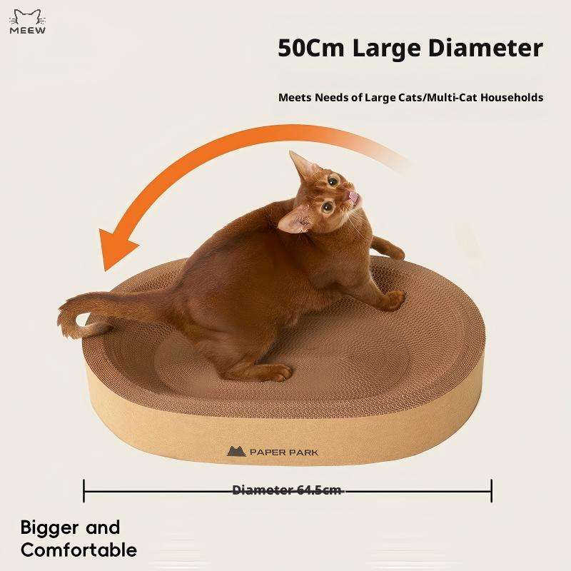 Wholesale Cute Large Oval Cat Scratching Board with Ergonomic Curved Design Carton Packed Cat Bed for Large Cats main 004 o1cn01ptzyzw1c9uyvqbwlg !!979860039 0 cib